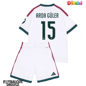 Real Madrid Arda Guler #15 Dětské Domácí dres komplet 2026-27 Krátký Rukáv (+ trenýrky)